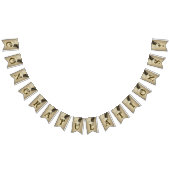 Begrüßungsparty Golden Glitzer Brautgarten Wimpelkette (Alle)