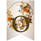 Begrüßungsparty Golden Orange Weiße Blume Wimpelkette (Zweite Fahne)