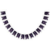 Begrüßungsparty Lila Blumenrahmen Wimpelkette (Alle)