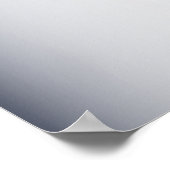 Begrüßungsparty Navy Blue Floral Moderne Poster (Ecke)