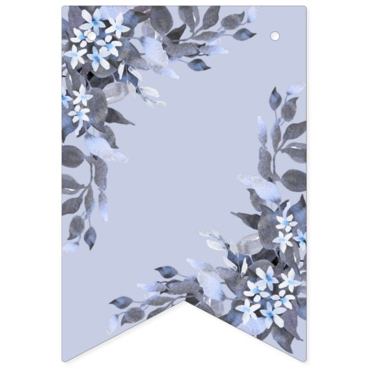 Begrüßungsparty Navy Blue Gray Dekor Moderne Wimpelkette (Zweite Fahne)