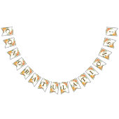 Begrüßungsparty Orange Yellow Red Floral Wimpelkette (Alle)