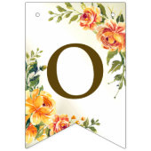 Begrüßungsparty Orange Yellow Red Floral Wimpelkette (Zweite Fahne)