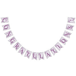 Begrüßungsparty Rosa Blumenrübe Lila Wimpelkette