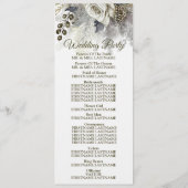 Begrüßungsparty Silver Golden White Roses Programm (Rückseite)