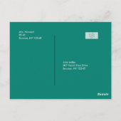 Begrüßungspostkarte des Lehrers Postkarte (Rückseite)