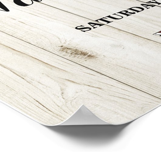 Begrüßungspposter Antler Sign Wedelblumen Poster (Ecke)