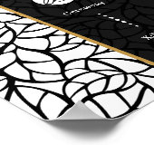 Begrüßungsprogramm für botanische Hochzeiten Poster (Ecke)