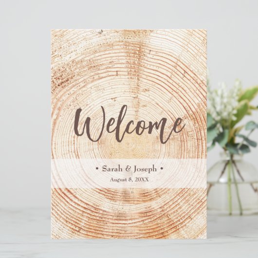 Begrüßungsprogramm für rustikale Hochzeiten im Hol Programm (Stehend Vorderseite)