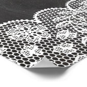 Begrüßungspult für Hochzeitslehre & Chalk-Poster Poster (Ecke)