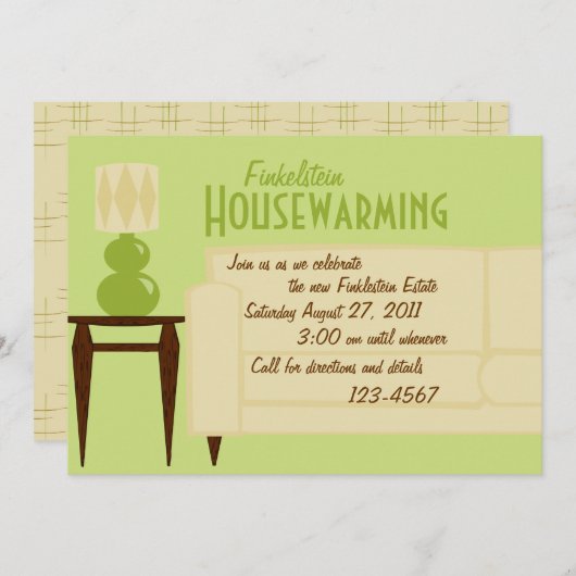 Begrüßungsraum Einladung (Vorne/Hinten)