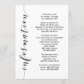 Begrüßungsreise mit dem Begrüßungsbeutel und Infor Programm (Rückseite)