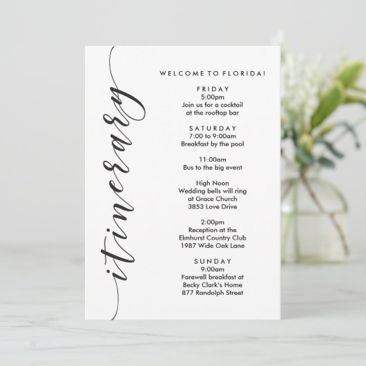 Begrüßungsreise mit dem Begrüßungsbeutel und Infor Programm (Stehend Vorderseite)