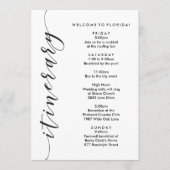 Begrüßungsreise mit dem Begrüßungsbeutel und Infor Programm (Vorderseite)