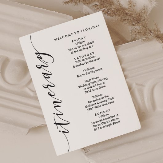 Begrüßungsreise mit dem Begrüßungsbeutel und Infor Programm