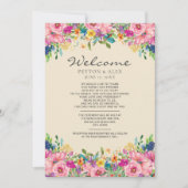 Begrüßungsreise Rosa Gelbe Wildblumen (Vorderseite)