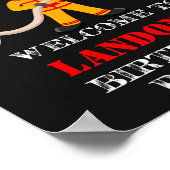 Begrüßungsschild des Feuerwehrmanns Party Poster (Ecke)