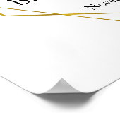 Begrüßungsschild für das Brautparty Poster (Ecke)