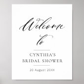 Begrüßungsschild für das Brautparty Poster (Vorne)