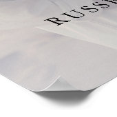 Begrüßungsschild für Fotos, moderne Kalligraphie Poster (Ecke)