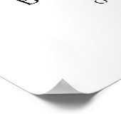 Begrüßungsschild Hexe Halloween Babydusche Poster (Ecke)