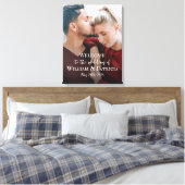 Begrüßungsschild mit Foto-Leinwand Leinwanddruck (Insitu (Schlafzimmer))