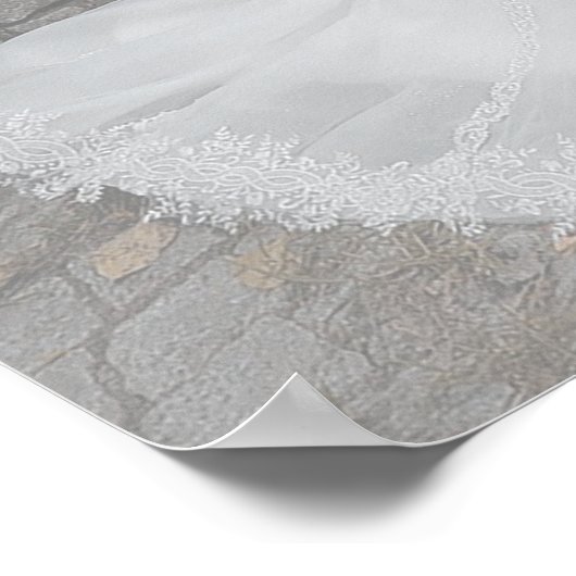 Begrüßungsschild mit Foto Poster (Ecke)