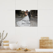 Begrüßungsschild mit Foto Poster (Küche)