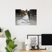 Begrüßungsschild mit Foto Poster (Heimbüro)