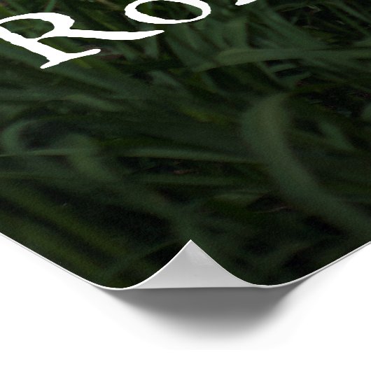 Begrüßungsschild mit Foto Poster (Ecke)