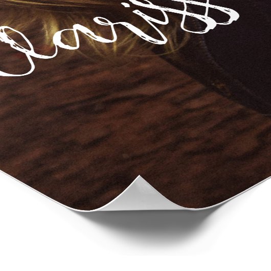 Begrüßungsschild mit Foto Poster (Ecke)