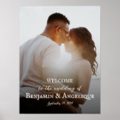 Begrüßungsschild mit Foto Poster (Vorne)