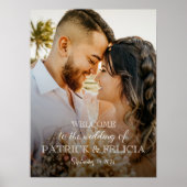 Begrüßungsschild mit Foto Poster (Vorne)