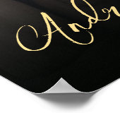 Begrüßungsschild mit Foto Poster (Ecke)