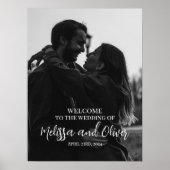 Begrüßungsschild mit Foto Poster (Vorne)