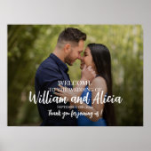 Begrüßungsschild mit Foto Poster (Vorne)