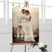 Begrüßungsschild mit Foto Poster