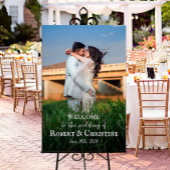 Begrüßungsschild mit Foto Poster