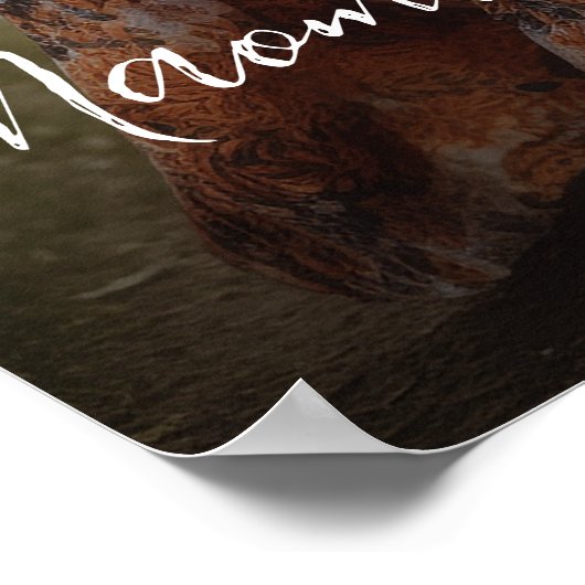 Begrüßungsschild mit Foto Poster (Ecke)