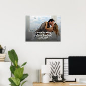 Begrüßungsschild mit Foto Poster (Heimbüro)