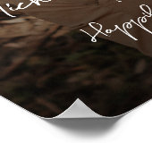 Begrüßungsschild personalisiert mit Foto Poster (Ecke)