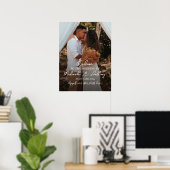 Begrüßungsschild personalisiert mit Foto Poster (Heimbüro)