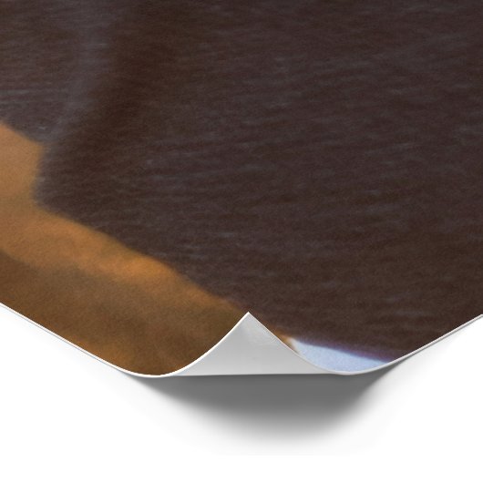 Begrüßungsschild Silber Foto Skript Poster (Ecke)