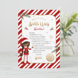 Begrüßungsschreiben der ersten Elf-Ankunft