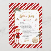 Begrüßungsschreiben der ersten Elf-Ankunft (Vorne/Hinten)