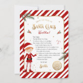 Begrüßungsschreiben der ersten Elf-Ankunft (Vorderseite)