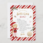 Begrüßungsschreiben der ersten Elf-Ankunft (Vorderseite)