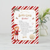 Begrüßungsschreiben der ersten Elf-Ankunft (Stehend Vorderseite)