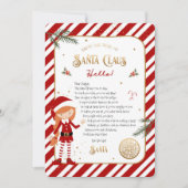 Begrüßungsschreiben der ersten Elf-Ankunft (Vorderseite)