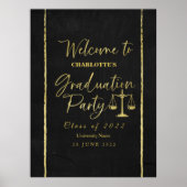 Begrüßungsschreiben der juristischen Fakultät Poster (Vorne)